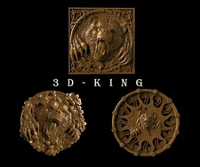 3 Pcs STL 3D Models ANGRY BEARs for CNC Router Aspire Engraver 3D Printer ArtCam