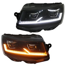 Voll LED Scheinwerfer Tagfahrlicht für VW T6 Bj. 2015-2019 Schwarz dynamisch