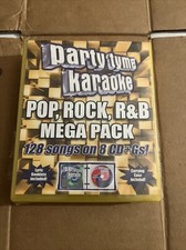 Party Tyme Karaoke Pop, Rock, R B Mega Pack 128 Songs on 8 CD Gs