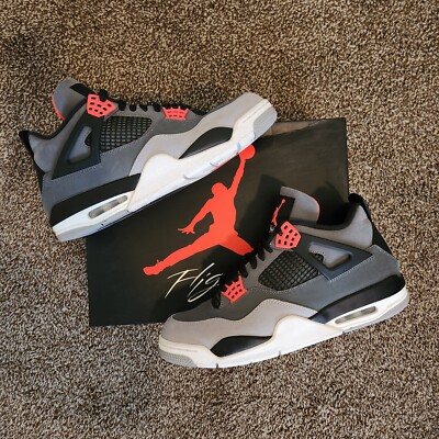 Size 10 - Jordan 4 Retro Infrared | eBay
