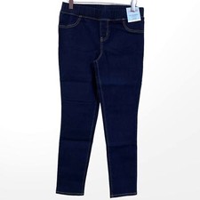 Cat and Jack Dark Wash Adjustable Waist Pull On Skinny Jeans