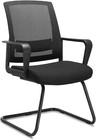 Clatina Office Guest Chair W/ Lumbar Support & Mid Back Mesh for Reception Room
