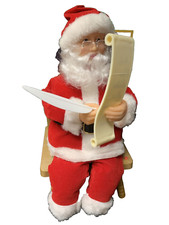 Gemmy Animated Santa Clause with List Sings Santa Clause is Coming to Town