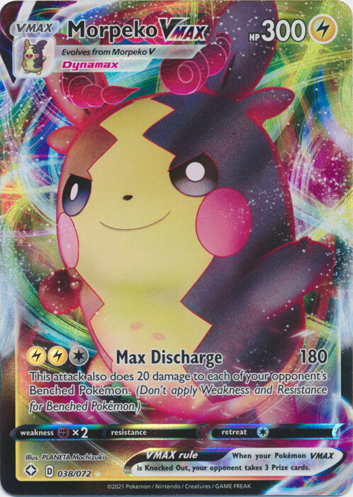 Morpeko VMAX - 038/072 Ultra Rare Shining Fates NM Pokemon TCG | eBay