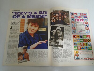 SALLY WEBSTER, RONN LUCAS, IMELDA STAUNTON - TV GUIDE MAGAZINE - 28TH APRIL 1990