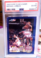 1992 FLEER TEAM MICHAEL JORDAN #4 PSA 6  SUPER NICE WELL CENTERED