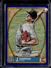 2021 Topps Gypsy Queen Indigo Parallel #293 James Karinchak 019/250 Indians