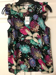 j crew sleeveless ruffle top