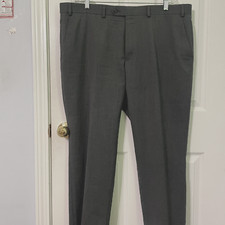 Chaps Brand Dress Pants Mens Gray Casual 40W x 30L