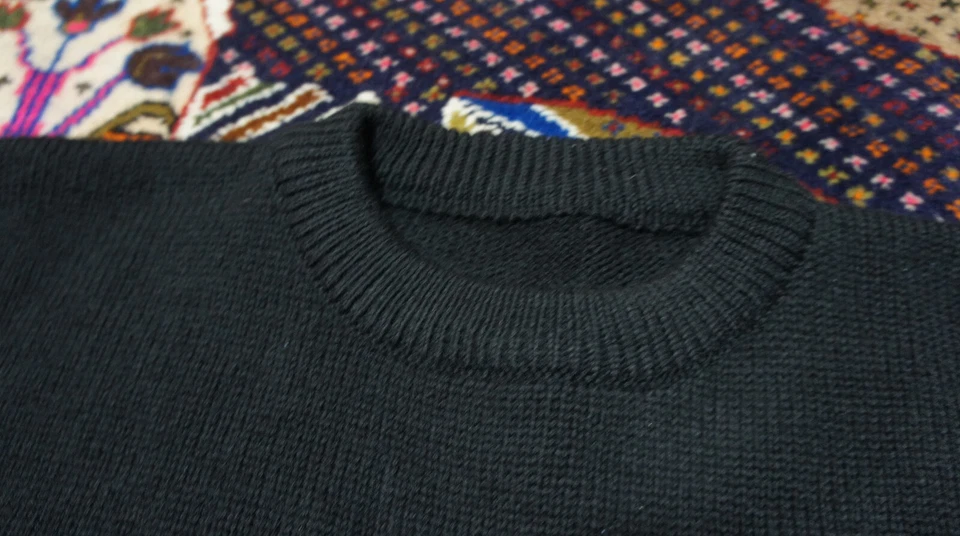 Suéter Vintage Charter Club Lana Tejido Patos Pájaros Negro Mujer Pequeño Talla S/M Foto 3 de 4