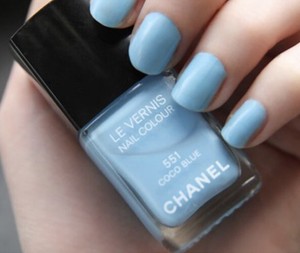 Chanel Nail Polish Vernis 551 Coco Blue Light Blue Pearl Shimmer Sold Out V Rare Ebay