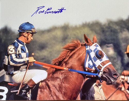 Secretariat photograph Preakness Stakes 1973 Ron Turcotte Autograph