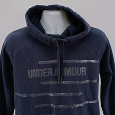 Under Armour Threadborne Black Cowl Neck Hooded Hoodie Sweater Medium