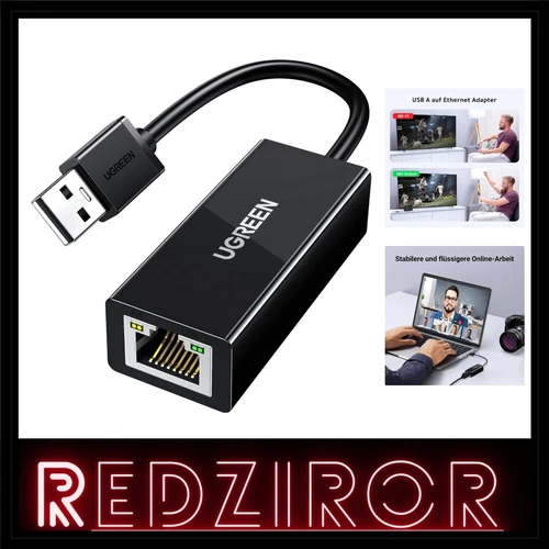 USB LAN Adapter Ethernet Schnittstelle Kompatibel mit MacBook Surface Pro Swi...