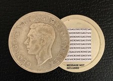 British George VI Half Crown SPY COIN WW2 Secret Agent coin w Hollow compartment