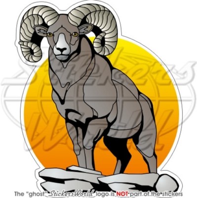 Aries Wildlife 11cm X 13cm Vinyl Sticker Decal 
