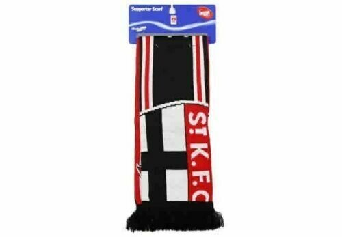 St Kilda Saints AFL Cropped Jacquard Reversible Scarf - Picture 2 of 2