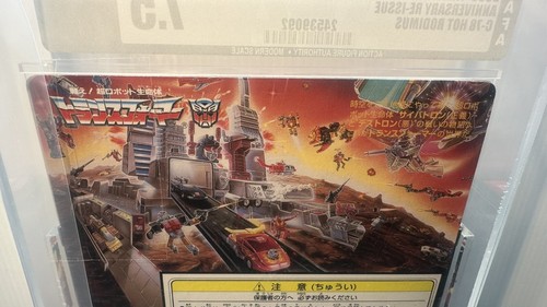 2000 C-78 TAKARA TRANSFORMERS RISTAMPA HOT RODIMUS AFA 7.5 SUPER RARO - Foto 9 di 15