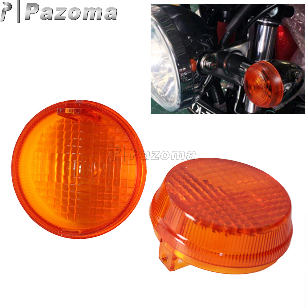 Motorcycle Front or Rear Bullet Turn Signal Lenses Cover For Honda