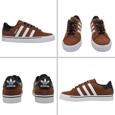 Adidas Men's ORIGINALS CAMPUS VULC Brown - White Skate Shoes Size 8.5 NIB