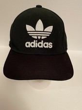 Adidas Snap Back Black And White Hat Embroidered Logo  Name