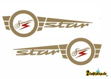 2 teiliges  Wasserschiebebild  Simson Star  Premium DDR