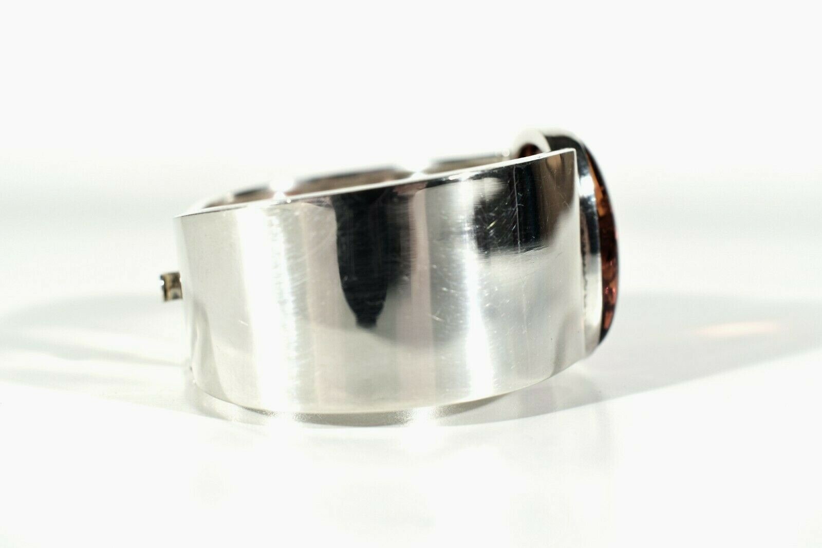 Designer Amber BANGLE ° Multiple Hallmark ° Sterl… - image 3