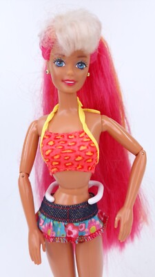 Hula Hair Barbie Doll Vintage 1996 Gorgeous Hair Mattel With Clothing Long Hair