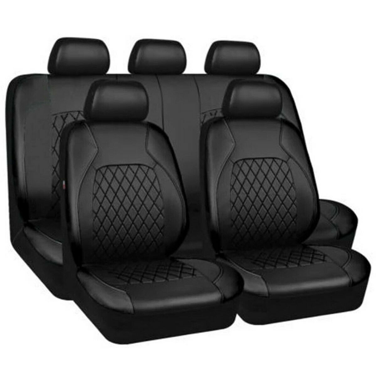 5-Seat Leather Seat Cover Set for Acura & Volvo – Full Interior Protection