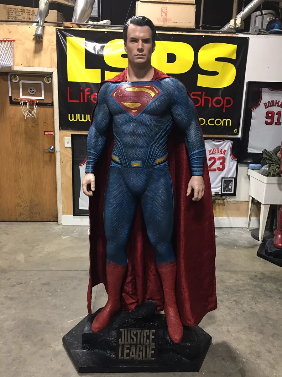 Life Size Justice League Superman Statue 1:1 Henry Cavill Full Size Prop