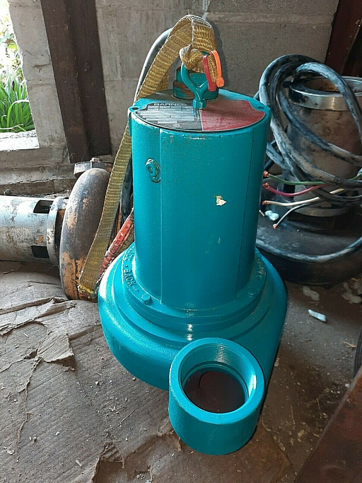 3″ Barnes 3SE2044L Submersible Sewage Ejector Pump 2 HP, 460 V 3 Ph