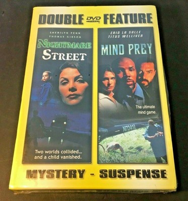 DVD Double Feature Nightmare Street & Mind Prey Mystery-Suspense New Sealed
