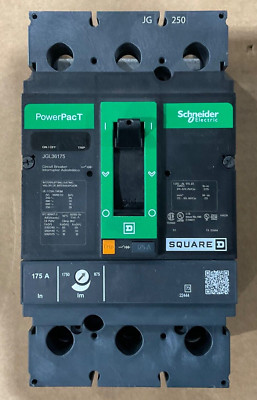 NEW Square D JGL JGL36175 3 Pole 175 Amp 600V PowerPacT Circuit Breaker NTO