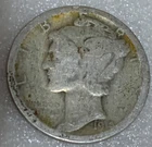 1918-D Mercury Silver Dime VG FREE SHIPPING With Five Items A2