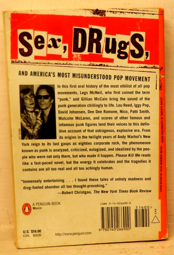 Please Kill Me: The Uncensored Oral History of Punk (McNeil & McCain) 1997 PB - Foto 3 di 6