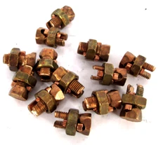 ** Lot of 13 ** ILSCO ~ IK-4 CU ~ Copper Split Bolt Connector ~ 16-4 SOL