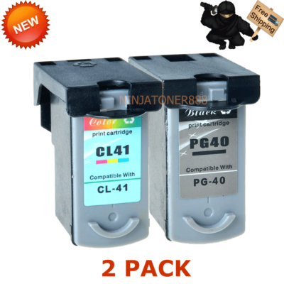 GENUINE Canon PG-40 PG40 + CL-41 CL41 Ink Cartridges For Pixma MP470 MP460 MP210