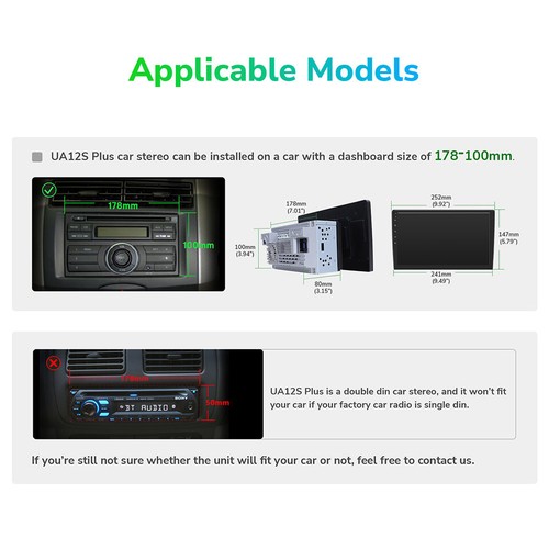 Eonon 10.1" Double Din 8-Core Android 13 6+64 Car Stereo Radio GPS CarPlay Touch - Picture 22 of 24