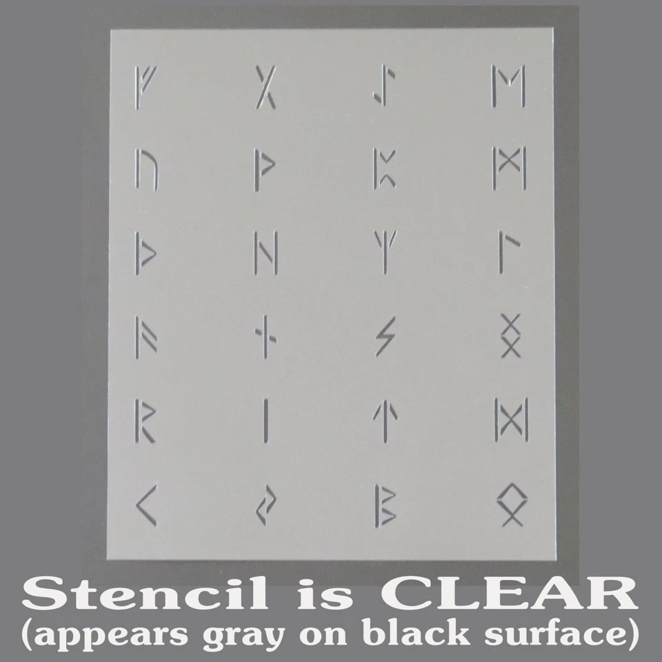 Plantilla Adivinación/Espiritual 24 (1 pulgada) Símbolos Rúnicos/Alfabeto Foto 4 de 4