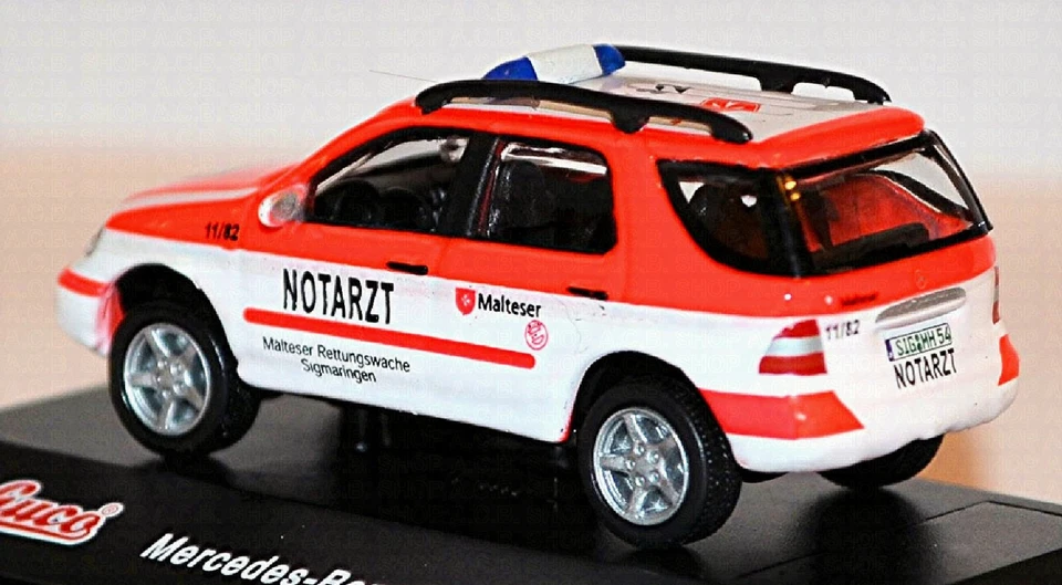 Mercedes Benz Clase ML Maltés Rettungswache Sigmaringen Emergencias 1:87 Schuco - Imagen 4 de 4
