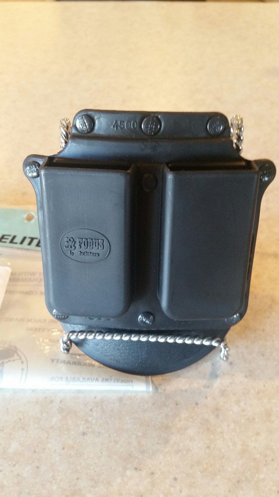 Fobus Double Mag Paddle-Style Pouch ~ No Belt Required-image