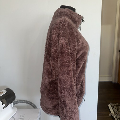 Victoria's Secret PINK Quarter-Zip Sherpa Fleece Sweater Pullover Size S Merlot - Picture 7 of 11