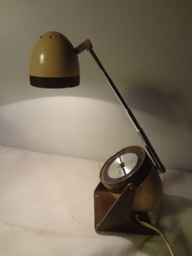 Hamilton Industries Mid Century Egg Shaped Retractable Telescoping Desk Lamp