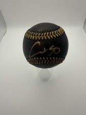 Shohei Ohtani Signed Black Baseball MLB & Fanatics Certified Autograph In Gold 