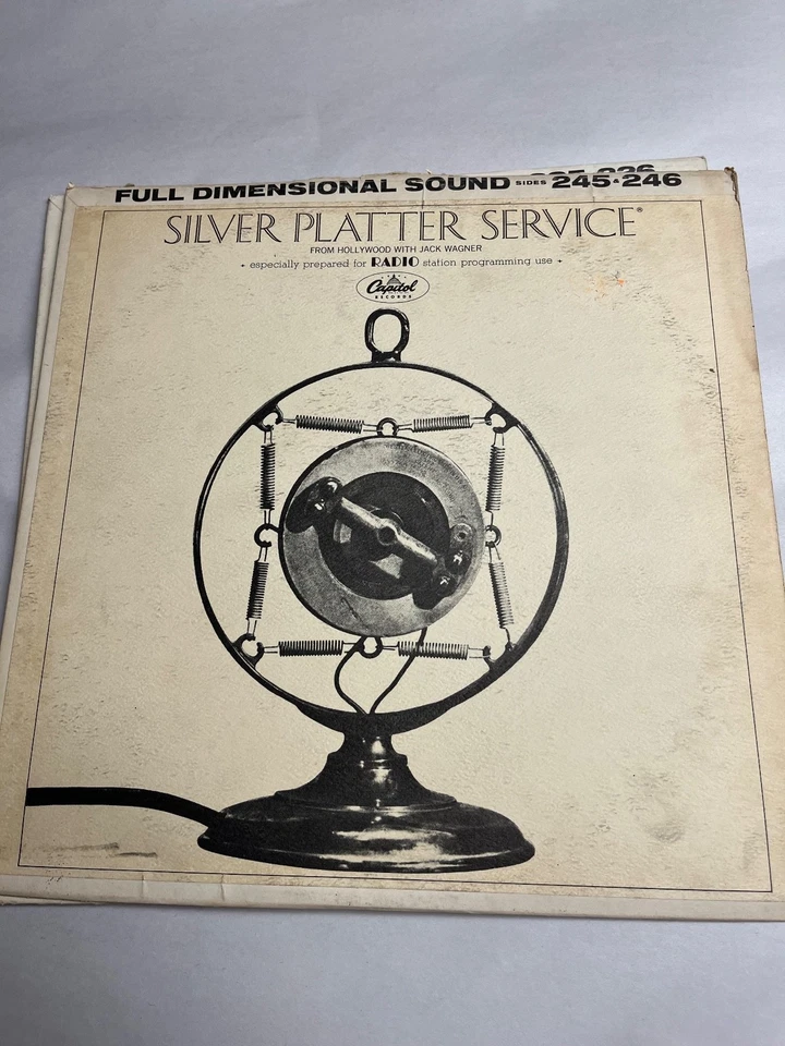 JACK WAGNER Silver Platter Service LP 12" Vinyl Record CAPITOL Promo LOT OF 9 Foto 3 de 4