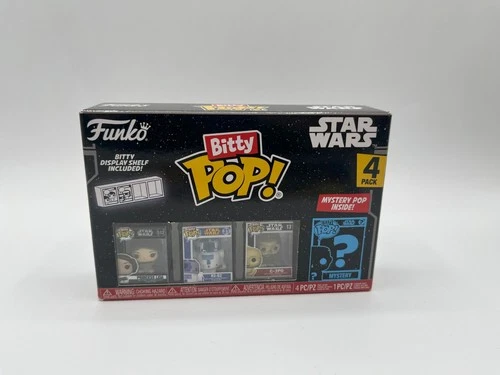 Funko Bitty Pop! Star Wars Princess Leia R2-D2 C-3PO Mystery 4 Pack