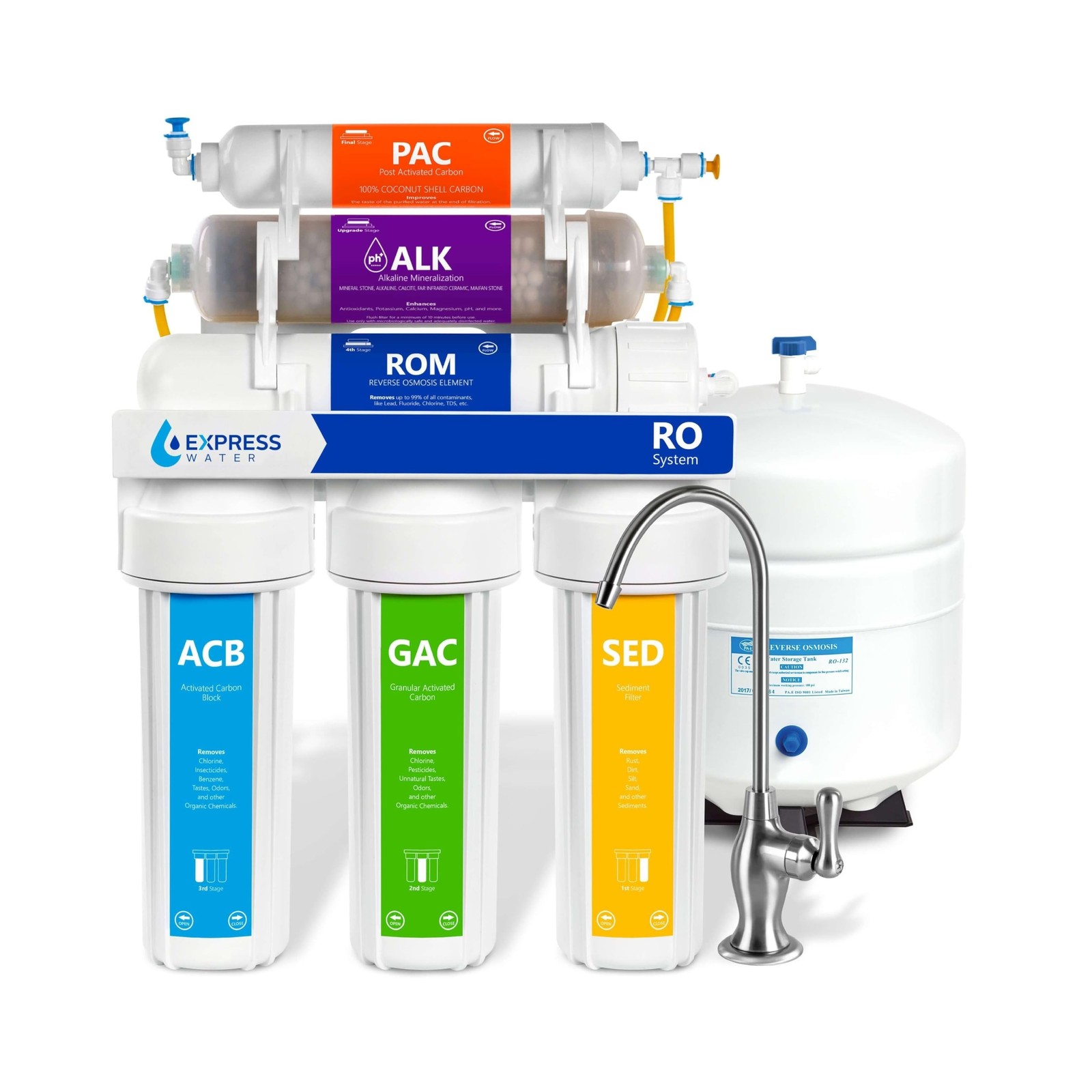 Express Water Reverse Osmosis Alkaline Water Filtration Syst
