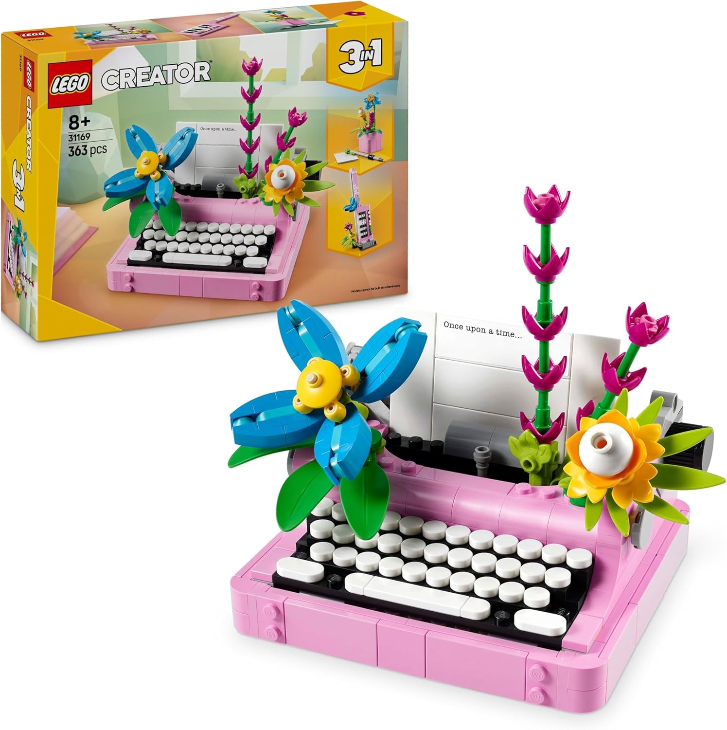 LEGO Creator 3 in 1 Typewriter with Flowers Construction Set 31169 - Image 2