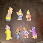 Vtg 40's Set 7 Bashful Dwarf Bisque Figurine Walt Disney 2.75" Japan Paint Loss — photo 7