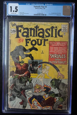 Fantastic Four #2 - Marvel Comics 1962 - CGC 1.5  - 1st Appearance of Skrulls